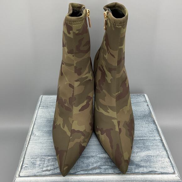 NEW Good American Women’s Ankle Shine Neoprene Booties Camo Size 9.5 - Picture 3 of 10